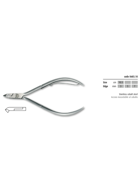 Kiepe - Tronchese pelle cobalto sovrapposto 10,5cm