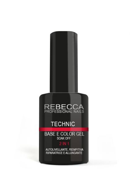 Rebecca - Technic Base E Color Gel 2 in 1 10 ml-T12 Cover Red