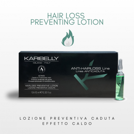 Karibelly - Lozione preventiva caduta 12x10ml
