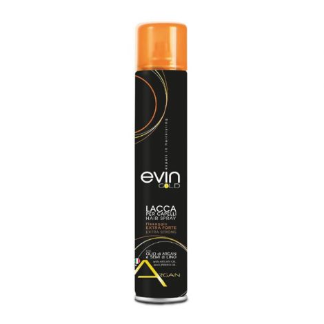 Evin Rhose - Evin Gold Lacca Extra Strong Argan e Semi di Lino 500 ml
